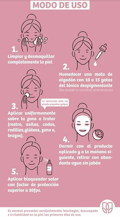 Generic Tonico Despigmentante LB *Elimina pecas, barros, paños, melasma*