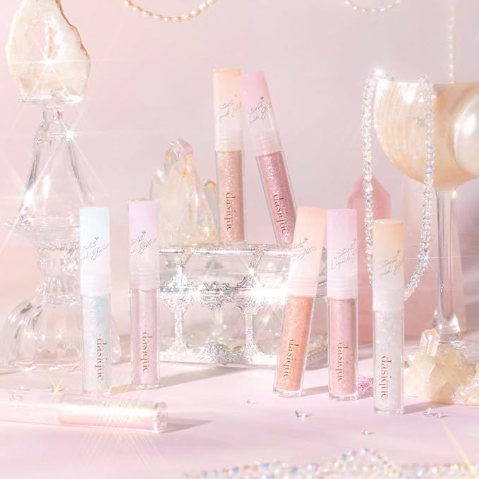 dasique Starlit Jewel Liquid Glitter (03 Purple Sparkling) | Twinkle Glitter Shadow | Korean Makeup | Shimmer Eye Make Up | Eyeshadow Eyeliner | Long lasting | Multi use | Quick drying