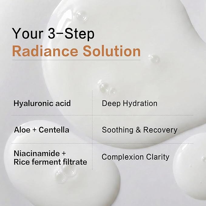 Rice Toner with Aloe Leaf Water, Niacinamide and Centella Asiatica, Milky Toner for Soothing and Glowing Skin, Vegan, Alcohol and Fragrance Free