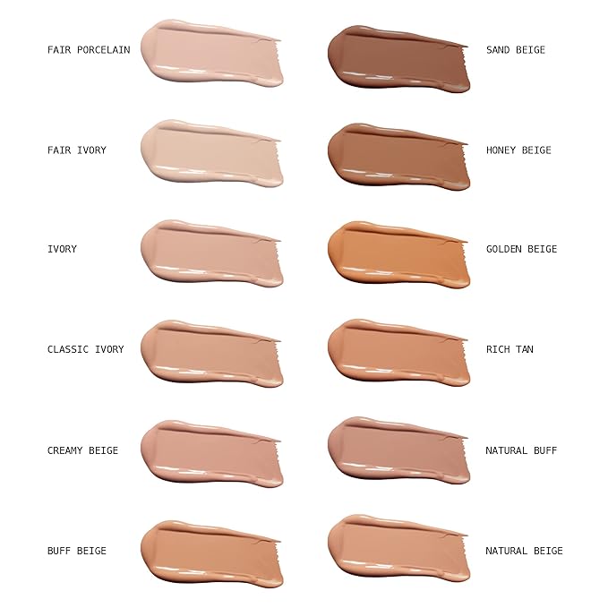 Ruby Kisses Liquid Foundation Medium Coverage, Lightweight, Natural Finish, Face Makeup for All Skin Type, Korean Makeup (Ivory)