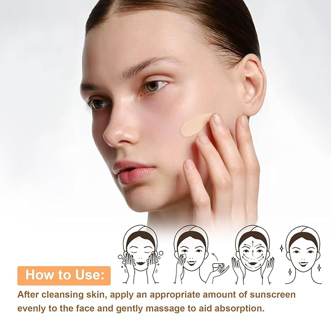 Tinted Mineral Face Sunscreen SPF 60, Tinted Moisturizer with SPF & Hyaluronic Acid, Mineral Sunscreen for Dry Sensitive Skin, Against UVA and UVB Rays, Ultra-Lightweight, Non-Greasy