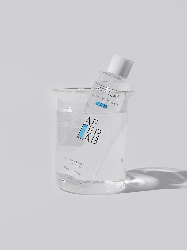 AFTERLAB Hydrating Barrier Toner, Hyaluronic Acid (Sodium Hyaluronate) Face Toner for Sensitive Skin, After-Shave Soothing & Hydration, 6.76 fl.oz