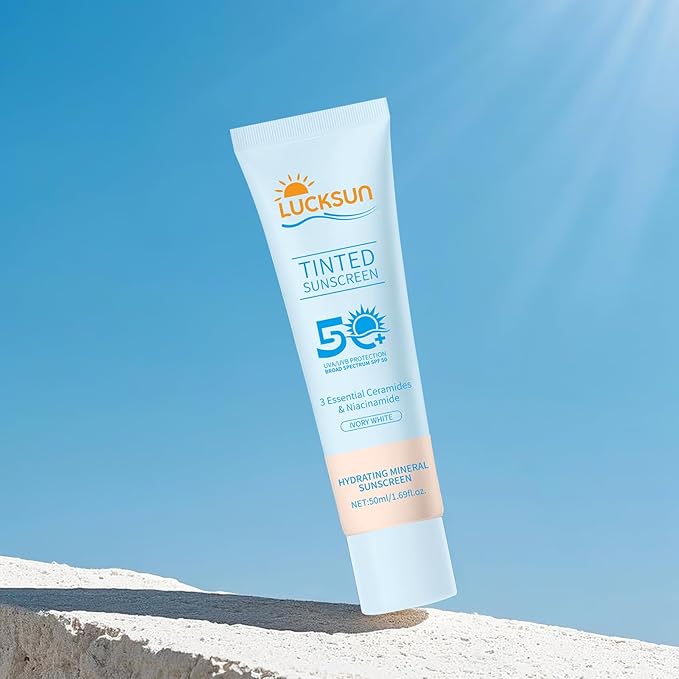 Tinted Sunscreen for Face, SPF 50 2 Pack - Face Sunscreen Lotion,UV Defense, Moisturizing, Travel Size, Light (50ML)
