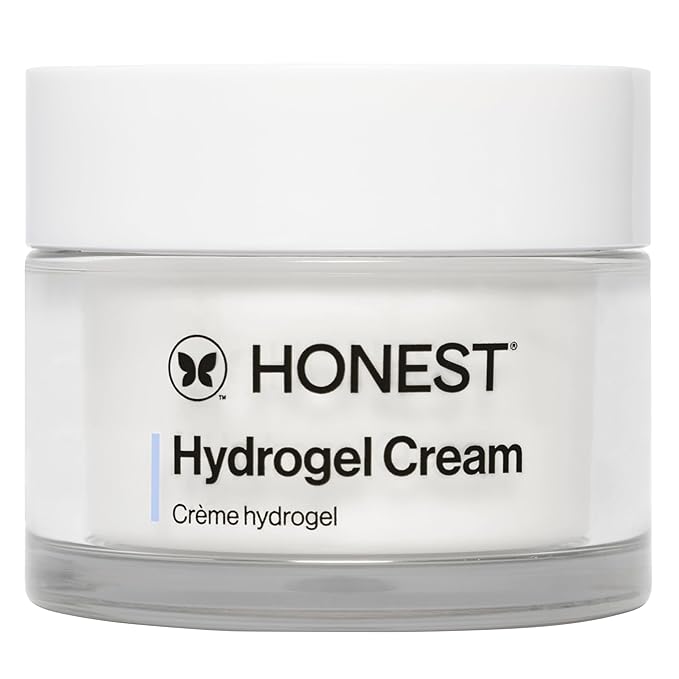 Honest Beauty Hydrogel Cream with Hyaluronic Acid, Lightweight Moisturizing Water, Gentle for Sensitive Skin, Fragrance-Free, Vegan 1.7, fl oz