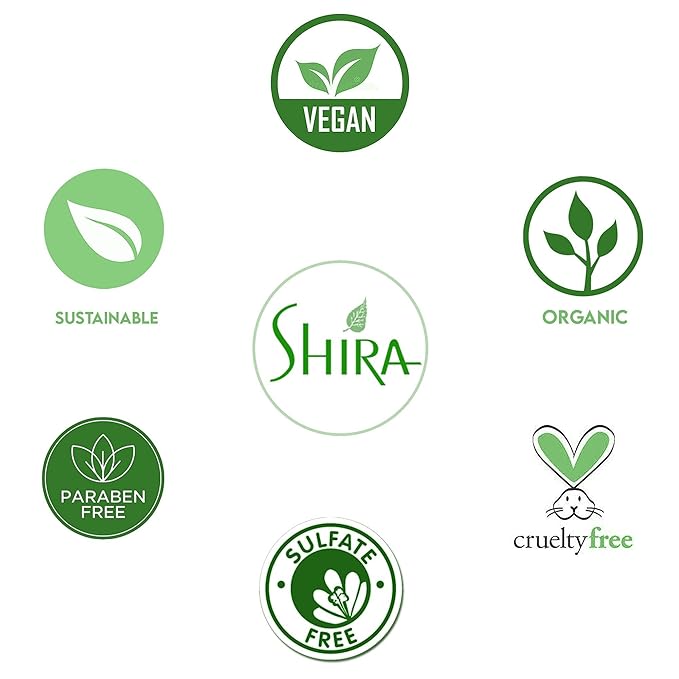 Shira Organic–Face Essentials Combo Of Avocado moisturizer 15ml, Blueberry night cream 15ml, Pomegranate Toner 89ml, Mango Butter Mask 15ml, Coconut Oatmeal Cleanser 89ml,Skin Care Essentials