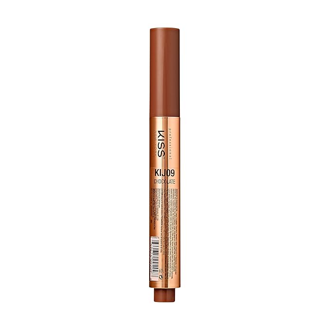 KISS NEW YORK Professional Melting Jelly Lip Balm, High Shine & Moisturizing Lip Stick, Long Lasting, Plumping Effect Look, Non-Sticky & Not Cakey, Easy Application & Natural Coverage (Chocolate)