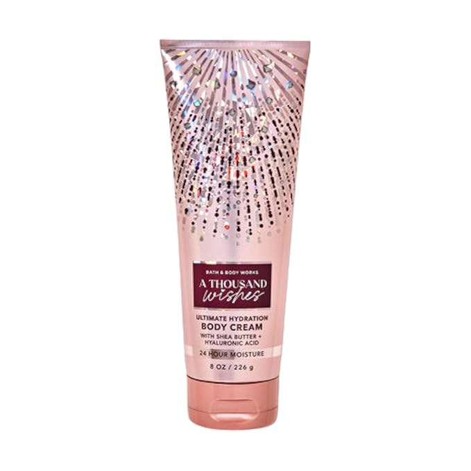 Bath & Body Works Ultimate Hydration Body Cream For Women 8 Fl Oz 1- Pack (8 Ounce (Pack of 1), A Thousand Wishes)
