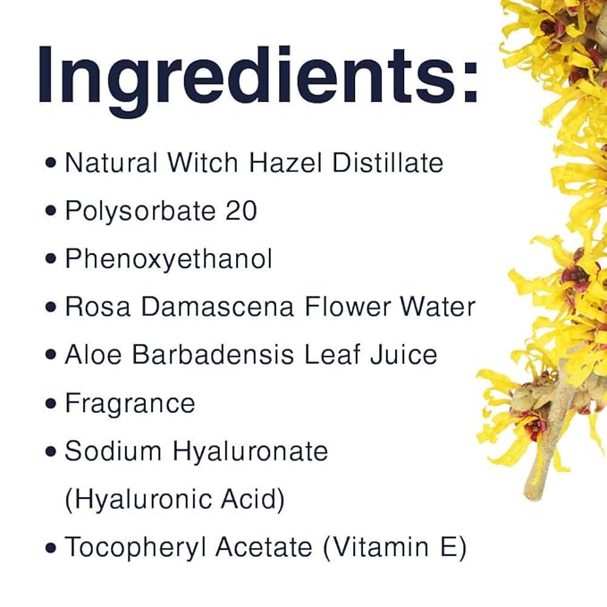 Dickinson's Enhanced Witch Hazel Hydrating Mist with Rosewater, Alcohol Free, 98% Natural Formula, 3.5 Fl. Oz.
