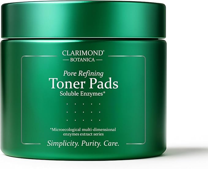 50 Count Pore Refining Toner Pads – Glowing Facial Toning w/Niacinamide, Fermented Botanicals & Soluble Enzymes – Hydrating Facial Pads for Daily Use, Smooth Skin Texture, All Skin Types, 4 fl oz
