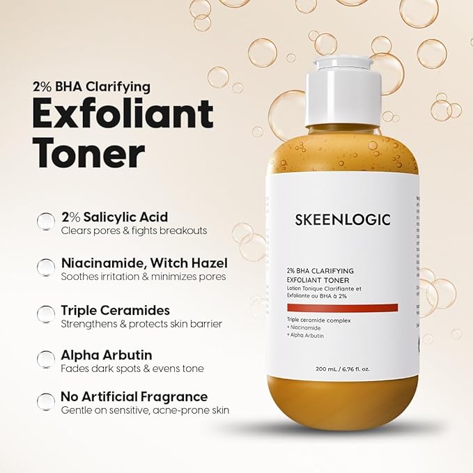 2% Salicylic Acid Blemish & Dark Spot Serum+Toner-Minimizes Pores, Ingrown Hair&keratosis Pilaris–Face&Body, Oily & Combination Skin-with Niacinamide, Alpha-arbutin &Witch Hazel 6.8 FL Oz