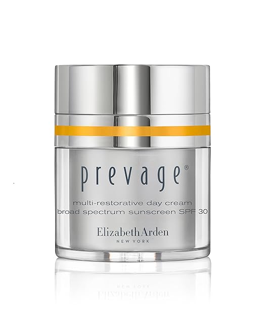 Elizabeth Arden PREVAGE Anti-Aging Face Moisturizer Cream for Women, SPF 30 Broad Spectrum Sunscreen, Reduces Fine Lines & Wrinkles, With Antioxidant Idebenone Technology, 1.7 Oz