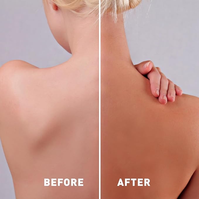 Sunless Tanning Lotion - Light to Medium tones | Indoor Self- Tanner | Body Tanning Lotion | Sun- Kissed Glow| Bronzer Lotion For All Skin Types |Just Nutritive | 8 Oz