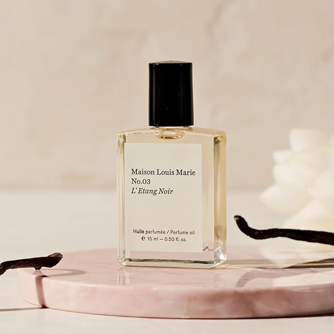 Maison Louis Marie - No.03 L'Etang Noir Roll-On Perfume Oil Sample | Luxury Clean Beauty + Non-Toxic Fragrance (0.1 fl oz | 3 ml)