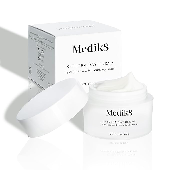 Medik8 C-Tetra Day Cream - Lipid Vitamin C Face Cream - Hydrating, Anti Aging Face Cream - Lightweight Daily Face Moisturizer with Vitamin C - 1.7 oz