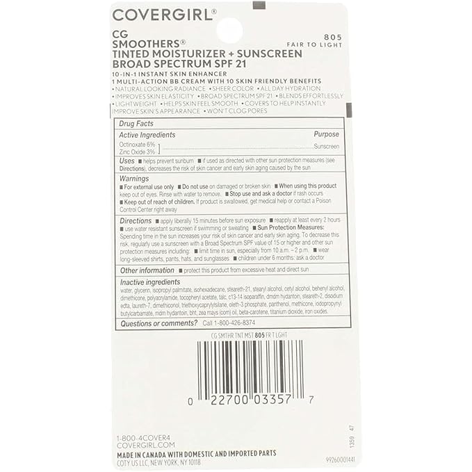 Cover Girl 03357 805fairlt Covergirl Bb Cream