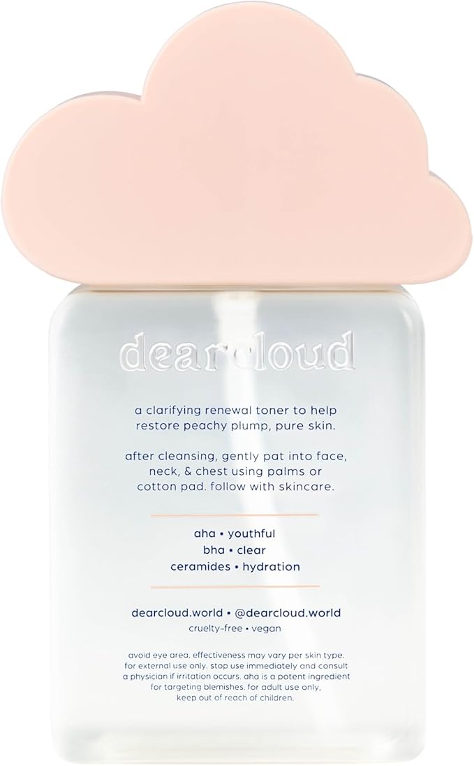 dearcloud Clear Nectar Toner – Nourishing, Exfoliating & Hydrating Korean Toner for Face (5.24 fl oz)