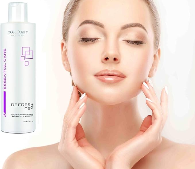 postQuam Professional Refresh H2O for Dry or Dehydrated Skin Moisturizing Tonic 250ml - Super Hydrating Effect – Provides A Toning and Refreshing Effect - Alcohol Free - Aloe Vera Sunflower Extract