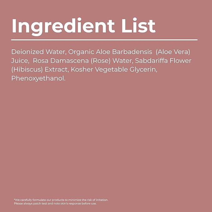 Essence Skin Care Rose Water Hydrating Toner, Face Mist with Aloe Vera, Hibiscus Extract, Glycerin, Alcohol-Free, Soothing Facial Spray, for Normal, Dry, Combination, Sensitive Skin