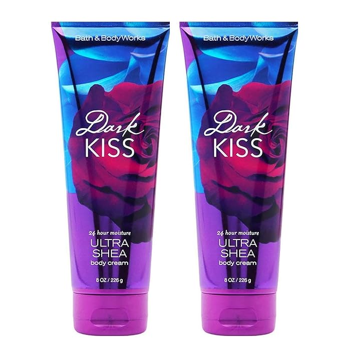 Bath & Body Works Ultimate Hydration Body Cream For Women 8 Fl Oz 2- Pack (8 Ounce (Pack of 2), Dark Kiss)