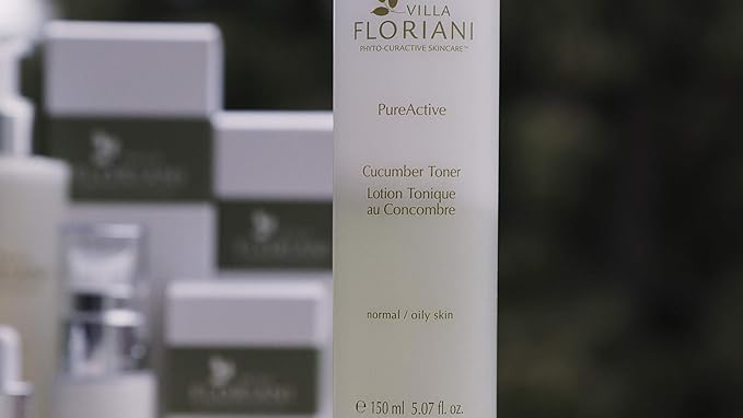 Villa Floriani Hydrating Toner for Face & Neck — Cucumber & Aloe to Soothe, Balance & Prep Skin | for Women & Men, Dry to Normal | Dermatologically Tested, Made in Italy