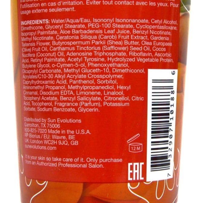 Mango Melt Sizzling Hot Action Dark Tanning Lotion, 8 fl oz, For Indoor or Outdoor Sunning