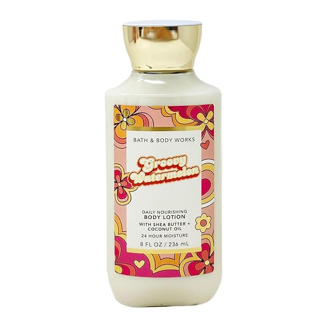 Bath & Body Works Groovy Watermelon Body and Hand Lotion Pack of, 8oz (Groovy Watermelon)