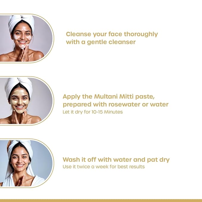 DPetals Rose Water & Multani Mitti Face Pack Combo – 100% Pure & Natural | Skin Brightening | Pore Tightening & Hydration | Clay Mask + Toner | For All Skin Types (100ml + 100g)