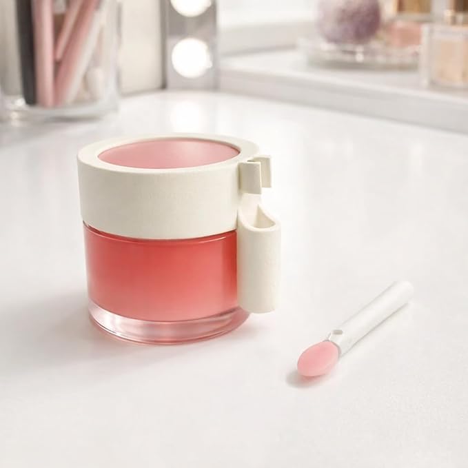 Brush Holder for Laneige Lip Sleeping Mask, Cosmetic Brush Organizer, Jar Lid Clip Design, Countertop Storage, Compact Beauty Accessory