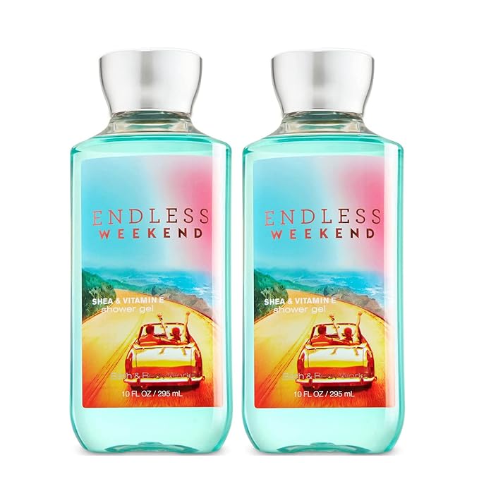 Bath & Body Works Endless Weekend Shower Gel Gift Sets 10 Oz 2 Pack (Endless Weekend) 20 ounces