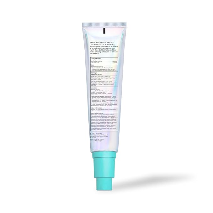 Urban Skin Rx® Pro Strength Sheerglow Even Tone Daily Defense Mineral Moisturizer & Broad-Spectrum Sunscreen SPF 30, Weightless Hydration, Brightens Complexion, Prevents Signs of Aging, 2.25 FL Oz
