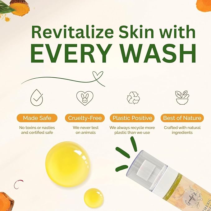 GOODY 2'S Turmeric Skincare Combo – Face Wash 120g, Toner 100ml, Moisturizing Cream 50g | Daily Use Skincare Set for Face and Body | Suitable for All Skin Types, 3-in-1 Pack