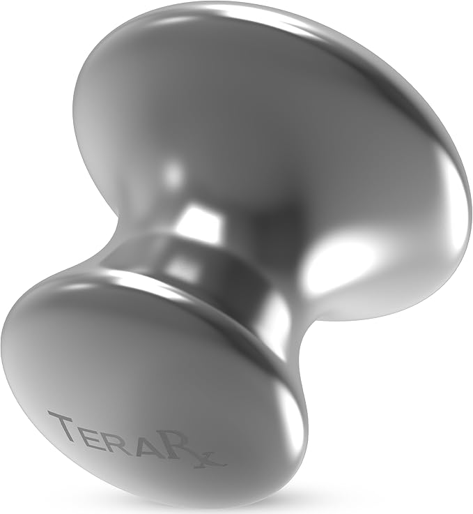TeraRX® Terahertz Stone Gua Sha & Massage Tools – Authentic Terahertz Tools for Lymphatic Drainage, Tension Relief, and Facial Relaxation (Mushroom Gua Sha)
