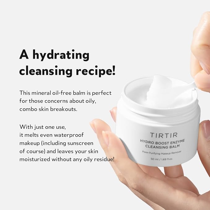 TIRTIR End-of-Day Routine - Milk Skin Toner + Hydro Enzyme Cleansing Balm