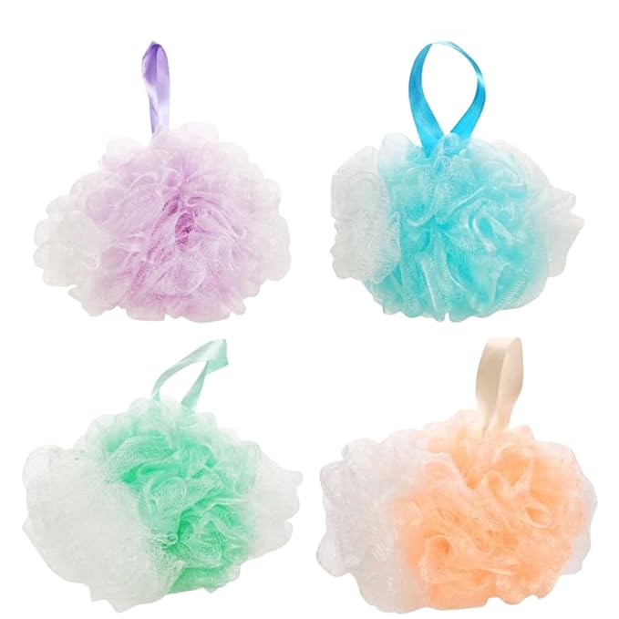 Bath and Body Works Beach Nights Gift Set Bundle with Shower Gel Soap and Loofah Pouf Sponge