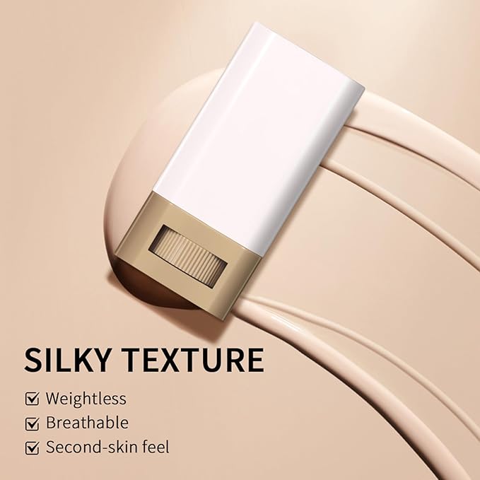 Beauty Balm Serum-Enriched Tinted Moisturizer Stick – Hydrating Lightweight Solid Foundation with Natural Skin Tint Finish, Flawless Sheer to Medium Coverage, Radiant & Dewy Glow, All-Day Wear (3#, 1)