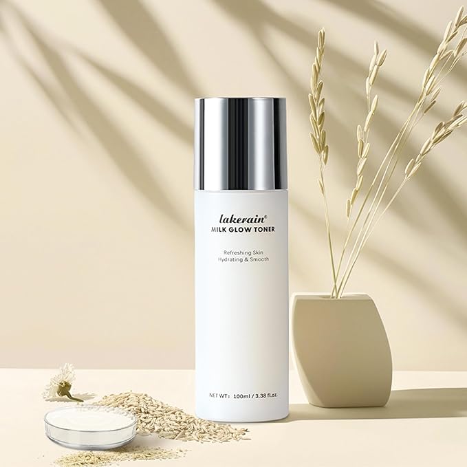 Milk Glow Toner for Face - Deep Hydrating Milky Facial Toner with Niacinamide, Refreshing Skin, Moisturizer & Smooth, Ordinary Toner Skin Care, Cruelty Free, Vegan (100ml)