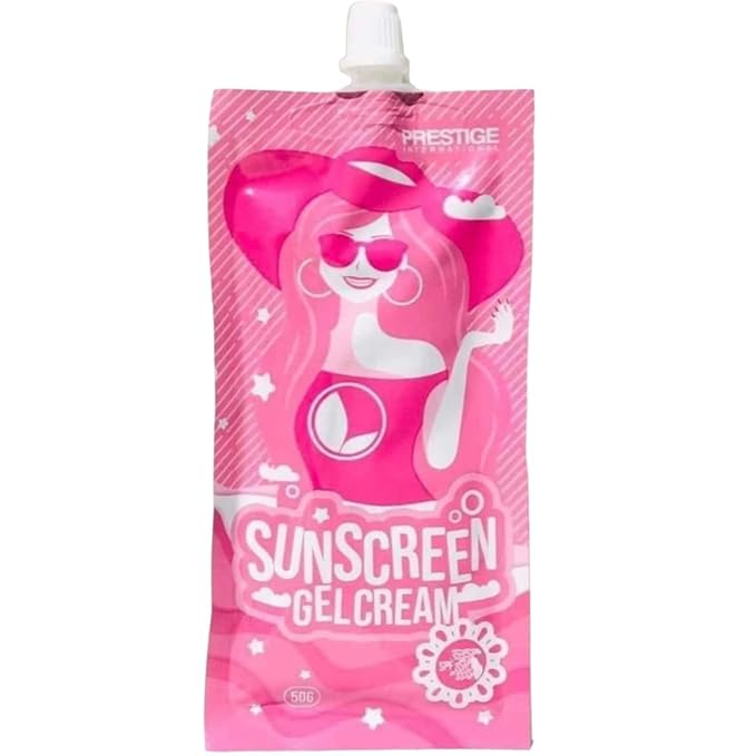 2 Sachets Prestige International 50g Sunscreen Gel-Cream SPF 30