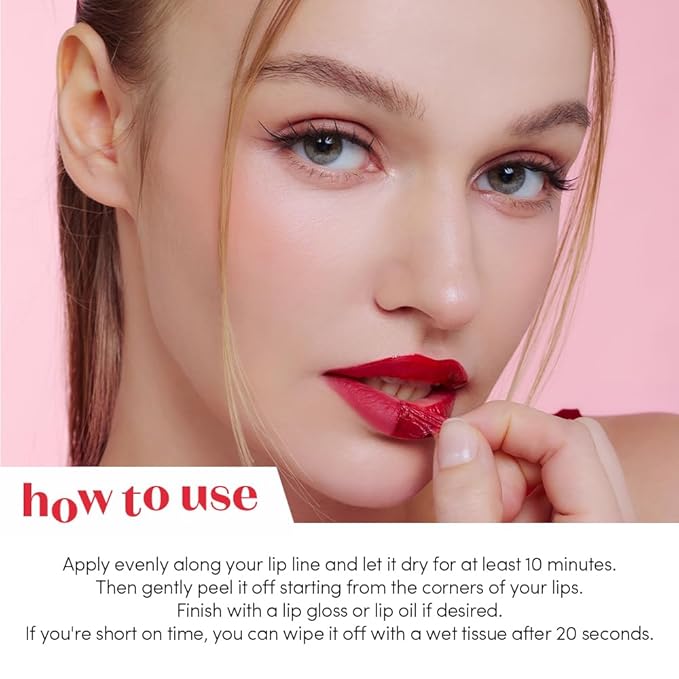 ETUDE Dear Darling Peel Off Lip Stain (Mauve Aura) – Teen girl gifts, Hydrating Hydrogel Tint, Fruity scent, Long Lasting & Waterproof, High Pigment, Easy Peel Off, All‑Day Color Lip Tattoo