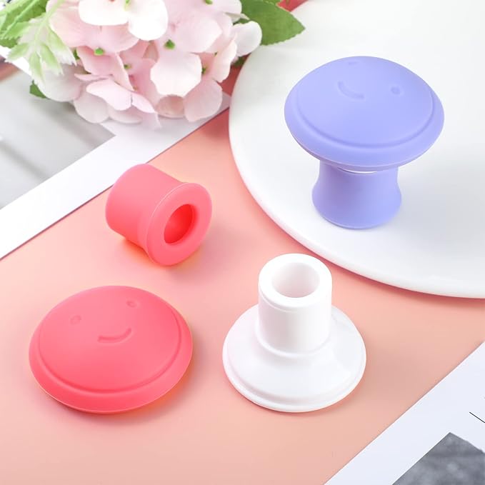 4 Pieces Face Exerciser Facial Yoga for Skin Tighten Firm Jaw ExercisercReducer Double Chin Breathing Device Neck Toning Face Slimming Trainer Tool for Women Lift Skin and Tone