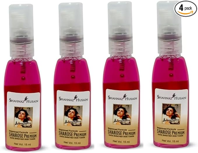 Shahnaaz Husain Sharose Premium Date Enriched Toner, 50ml, 4 Pack, Travel Size