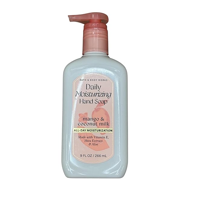 Bath & Body Works Mango & Coconut Milk Daily Moisturizing Hand Soaps 9 fl oz (Mango & Coconut Milk)