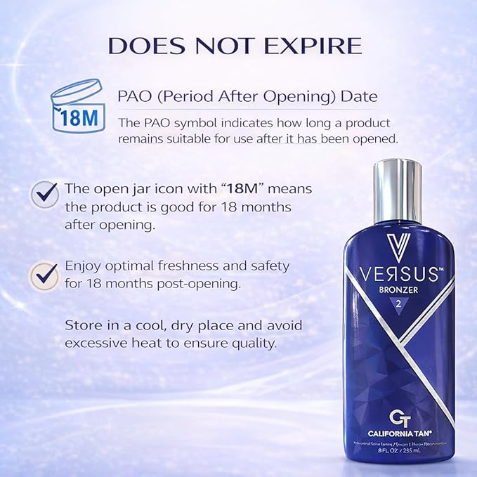 Versus Bronzer Step 2 DHA Indoor Tanning Bed Lotion, Outdoor UV Sun Tan Instant & Delayed Dark Bronzing Cream, Skin Hydrating & Antioxidant Formula, 8 fl oz