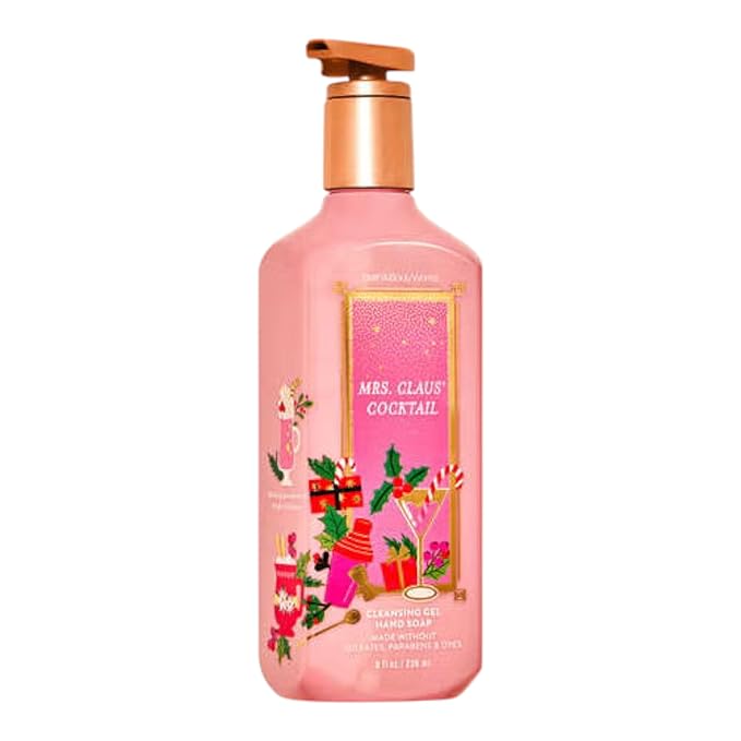 Bath & Body Works Hand Soap, Cleansing Gel, 8 Fl Oz (Mrs Claus Cocktail)
