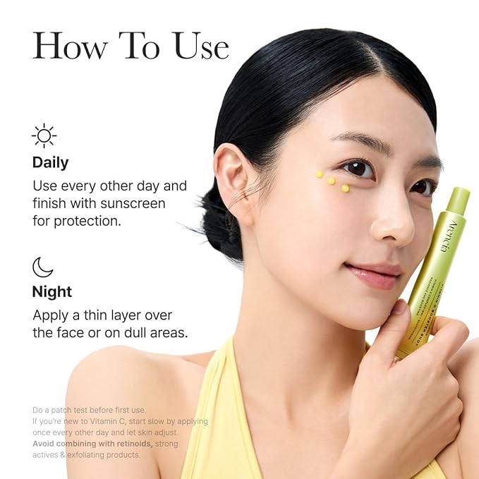 Arencia Vitamin C Booster Shot Serum with Glutathione, Niacinamide and Vitamin E for Dark Spot Care, Fine Lines & Wrinkles, Glass Skin, Korean Skincare 10ml/0.33 fl.oz
