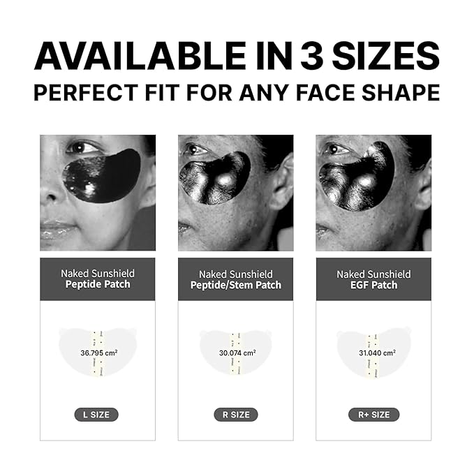 FRANZ Sunshield Peptide Patch Pro Budle - Ultra-Thin Sunshield for Face, (L Size 5 Pairs + R Size 10 Pairs), Perfect for Outdoor Sports – Golf, Hiking, Driving, Korean Skincare