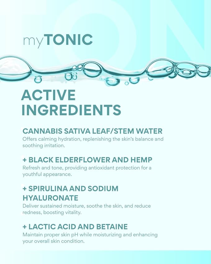 MIYA Cosmetics myTONIC All-in-One Hydrating Toner – Moisturizing Facial Toner for Smooth, Refreshed Skin – 6.8 oz