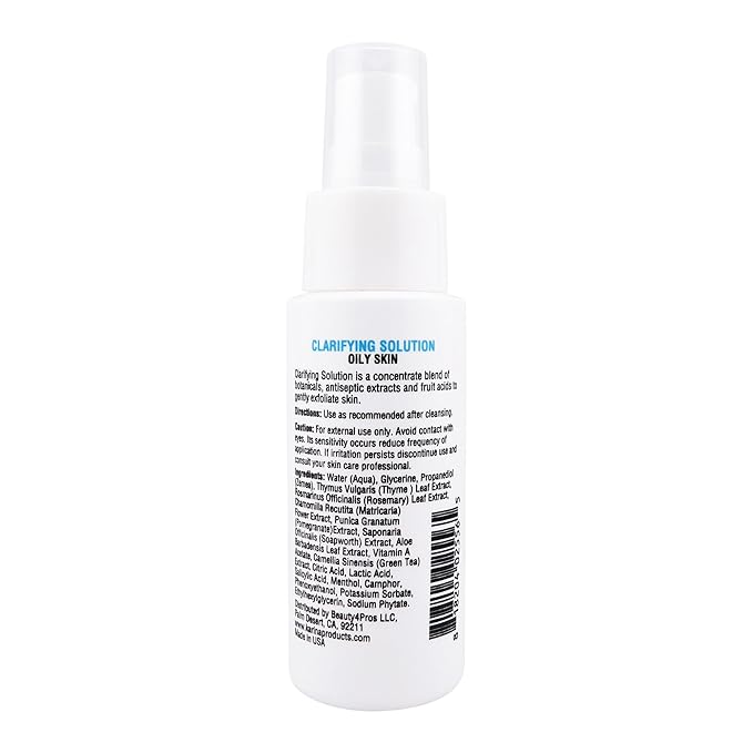 Karina Clarifying Face Toner for Oily Skin – 2 Fl Oz with Thyme, Rosemary, Witch Hazel & Botanicals – Moisturizing Toner for Glowing, Clear, Blemish-Free Skin – Natural Skin Toner for Face