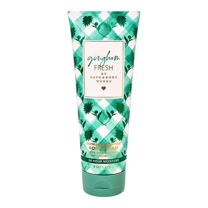 Bath & Body Works Ultimate Hydration Body Cream Gift Set For Women, 8 Fl Oz (Gingham Fresh)