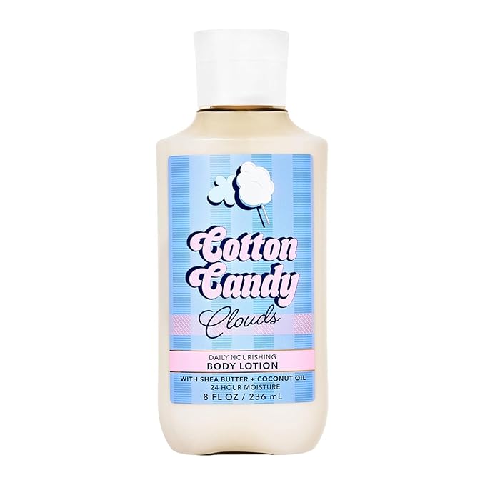 Bath and Body Works Super Smooth Body Lotion Sets Gift For Women 8 Oz (8 Fl Oz (Pack of 1), Cotton Candy)