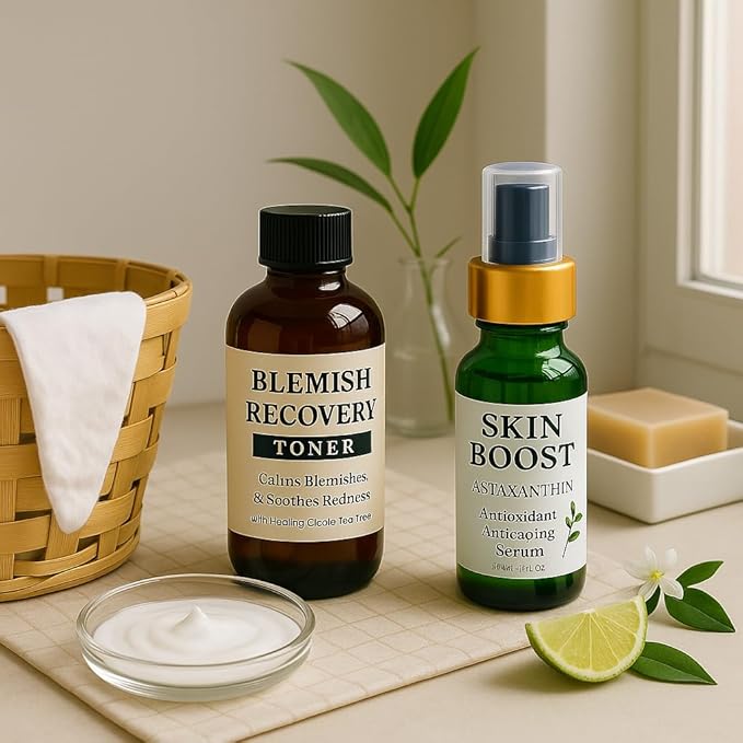 Nature Skin Shop Blemish Recovery Toner with Tea Tree & CICA - 4.5 Ounces - Facial Tonic for Acne Prone, Oily & Sensitive Skin - Calms Redness & Soothes Post-Blemish Irritation - Alcohol-Free